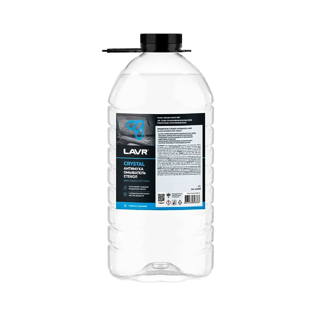 LAVR Омыватель стекол Антимуха CRYSTAL 4L 1210