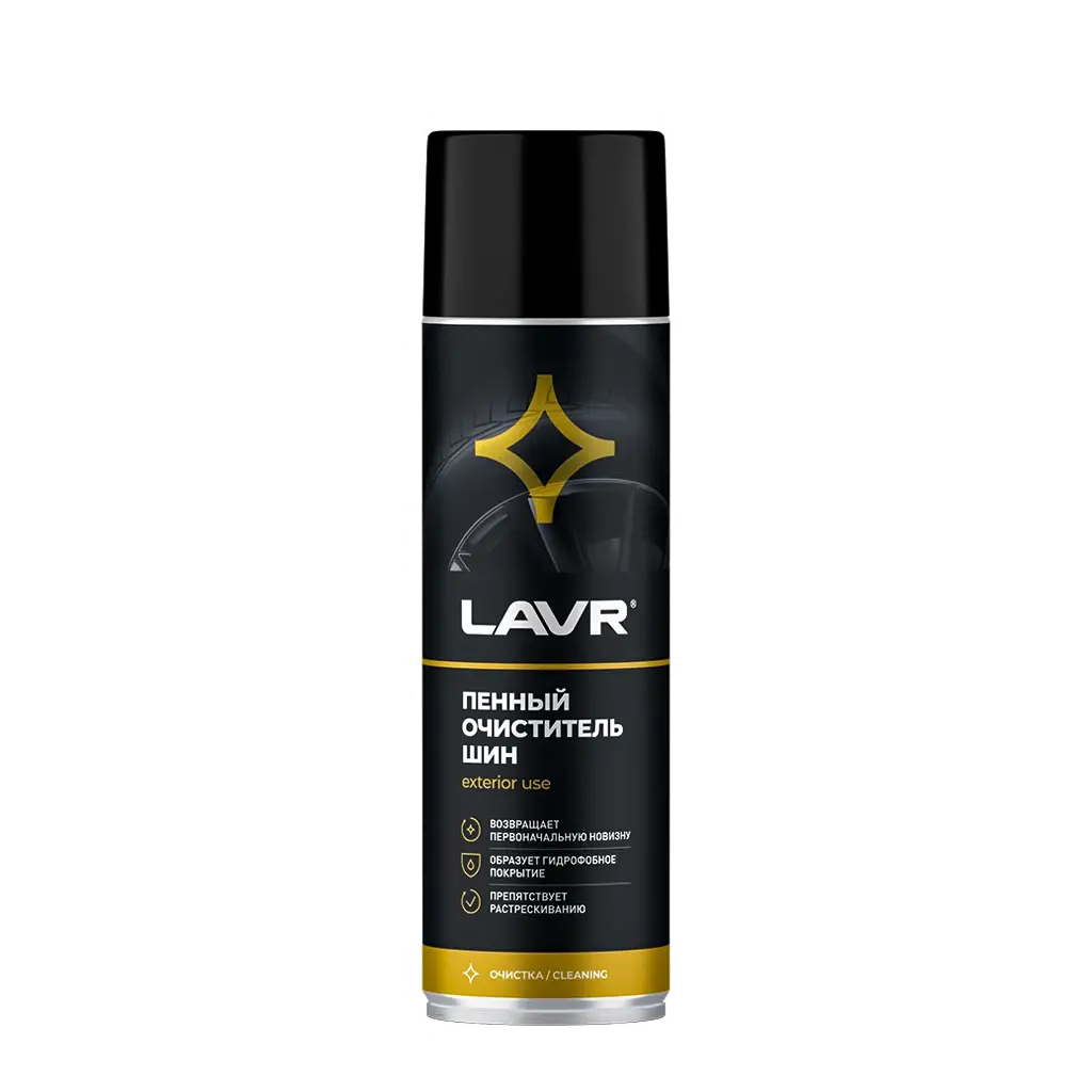 LAVR Очиститель шин пенный LAVR 650мл Ln1443